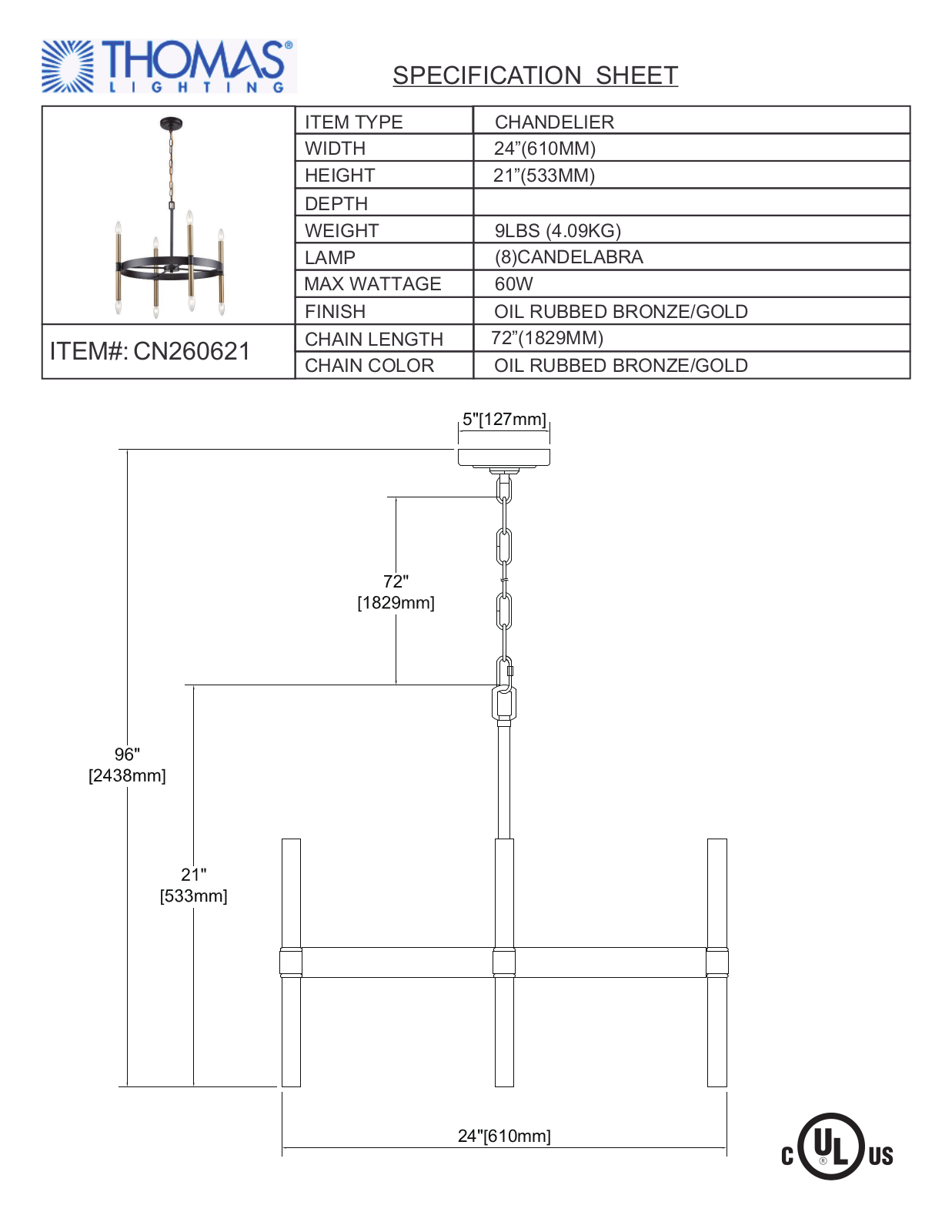 Thomas Lighting CN260621 User Manual - ManualMachine.com