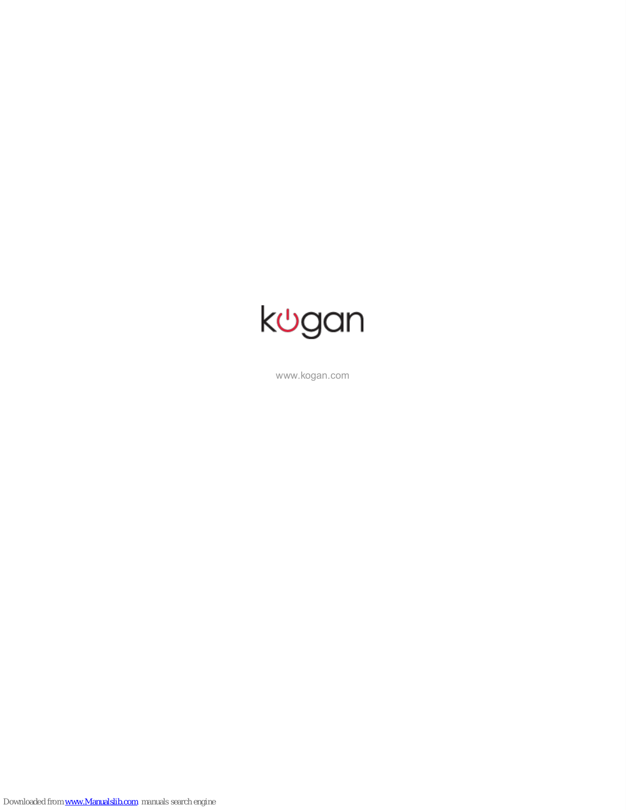 Kogan Lego Operating Instructions Manual