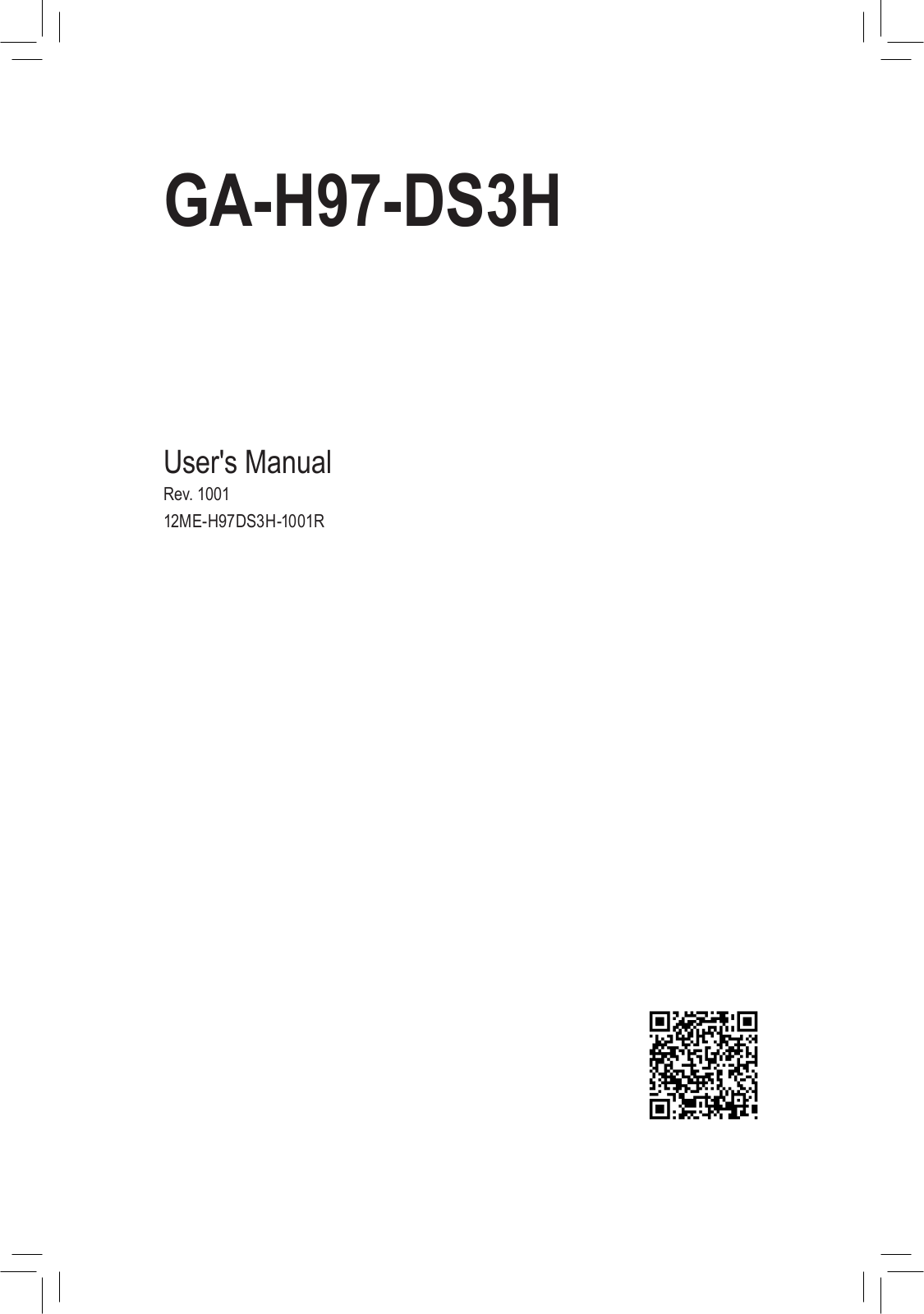 Gigabyte GA-H97-DS3H User Manual