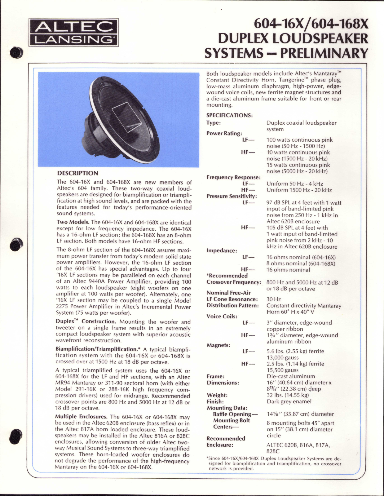 Altec Lansing 604-168X User Guide