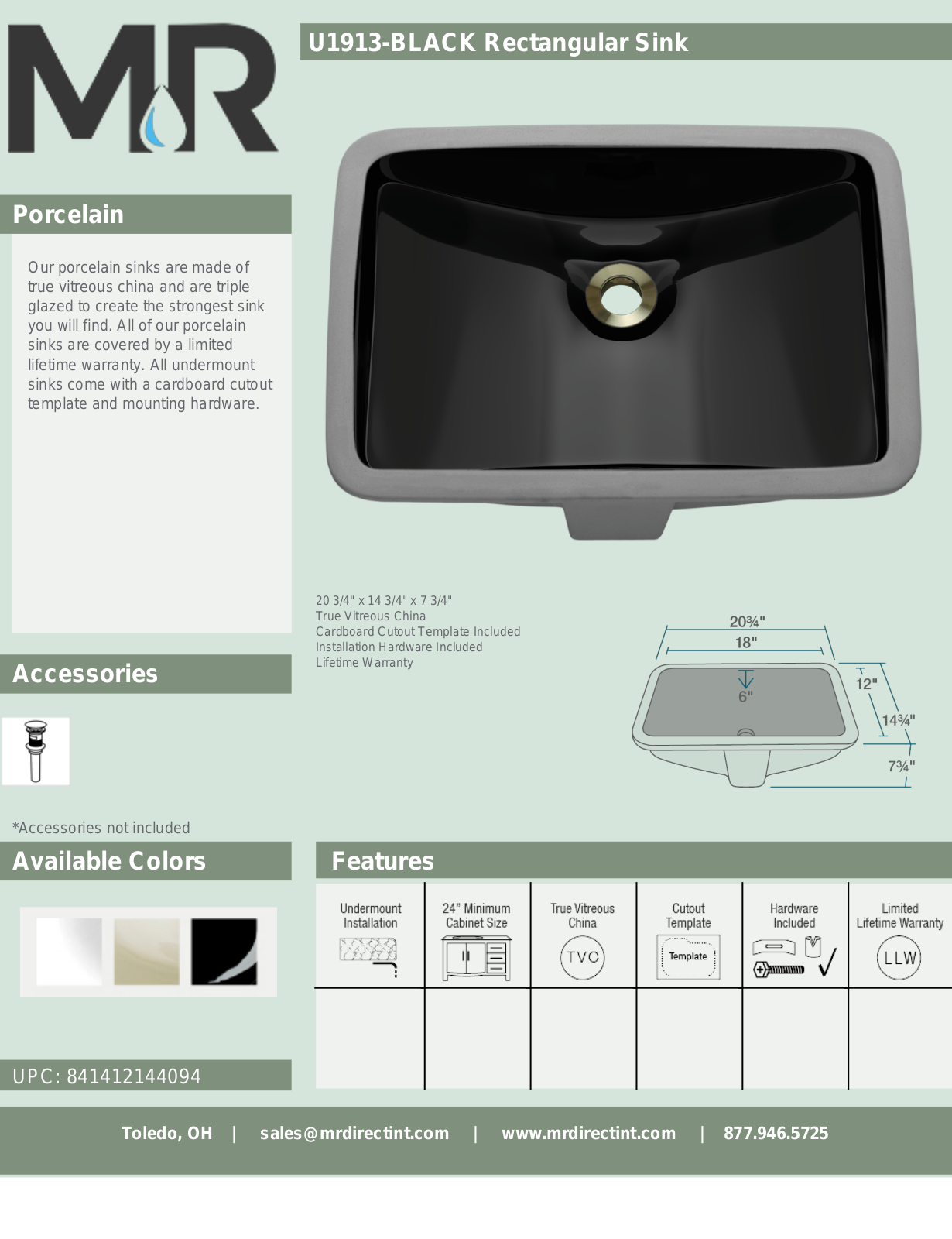 MR Direct MRDR2024 Specifications - ManualMachine.com