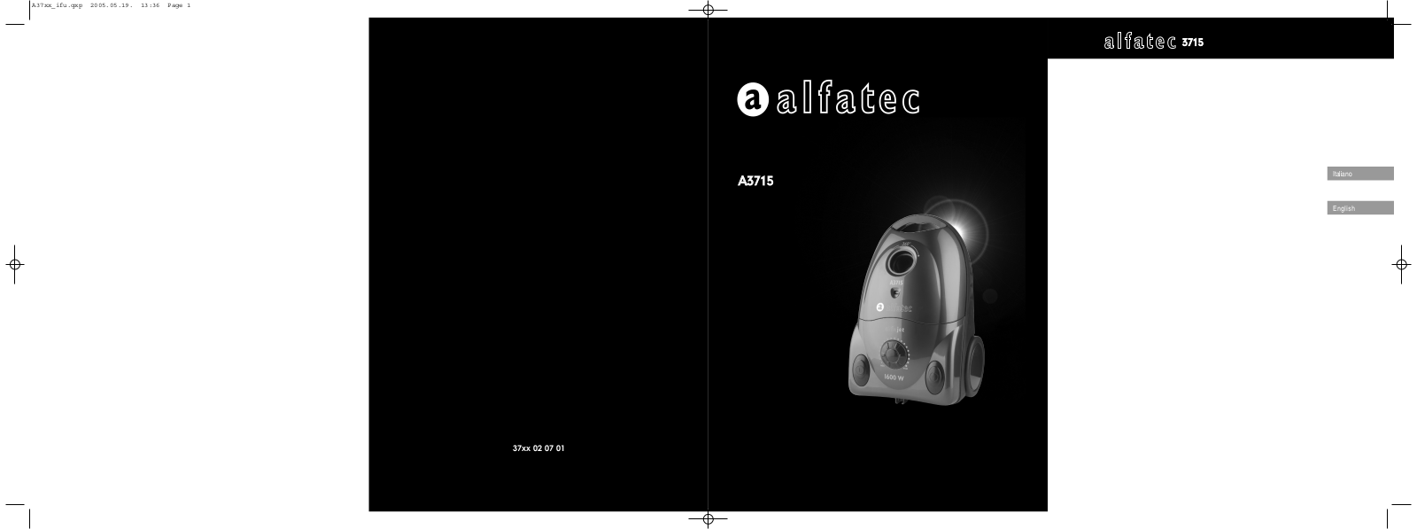 Alfatec A3715 User Manual