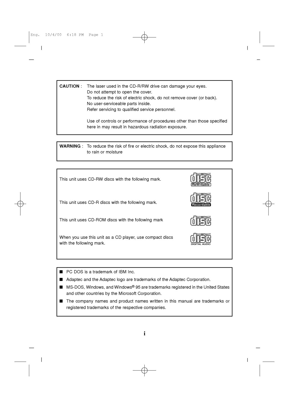 LG CED-8081B User Manual