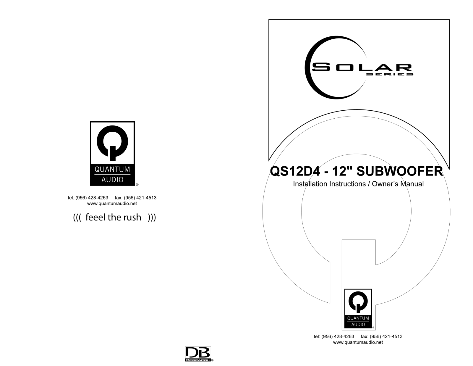 Quantum Audio qs12d4 User Manual