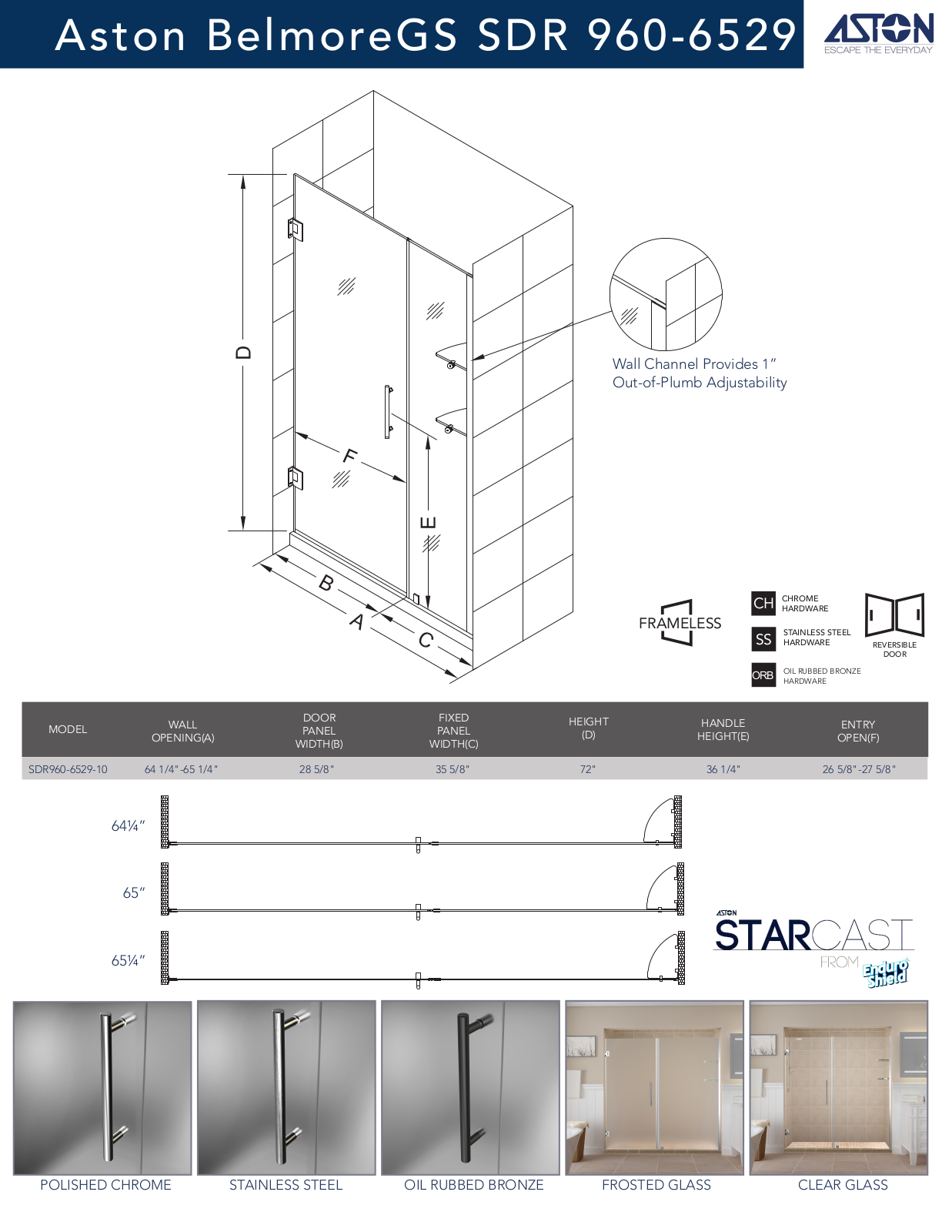 Aston UZO5422 Specifications & Dimensions - ManualMachine.com