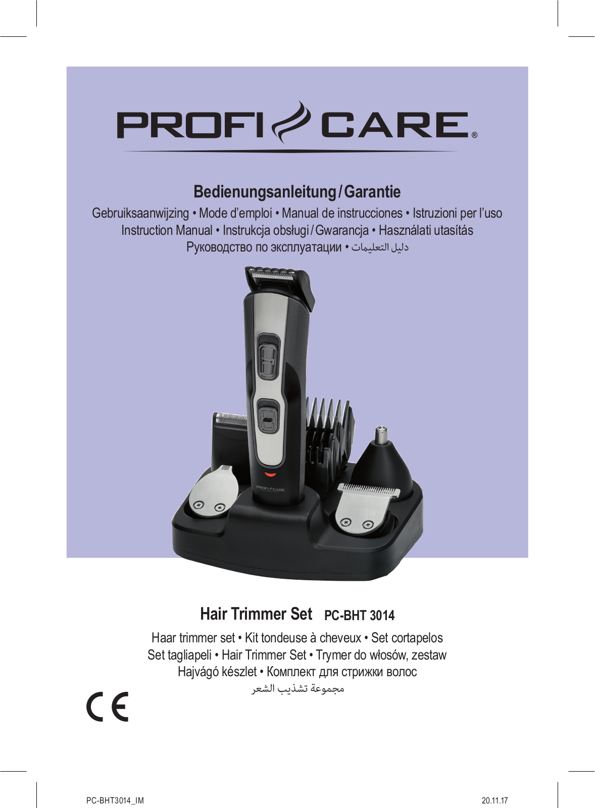 ProfiCare PC-BHT 3014 User Manual