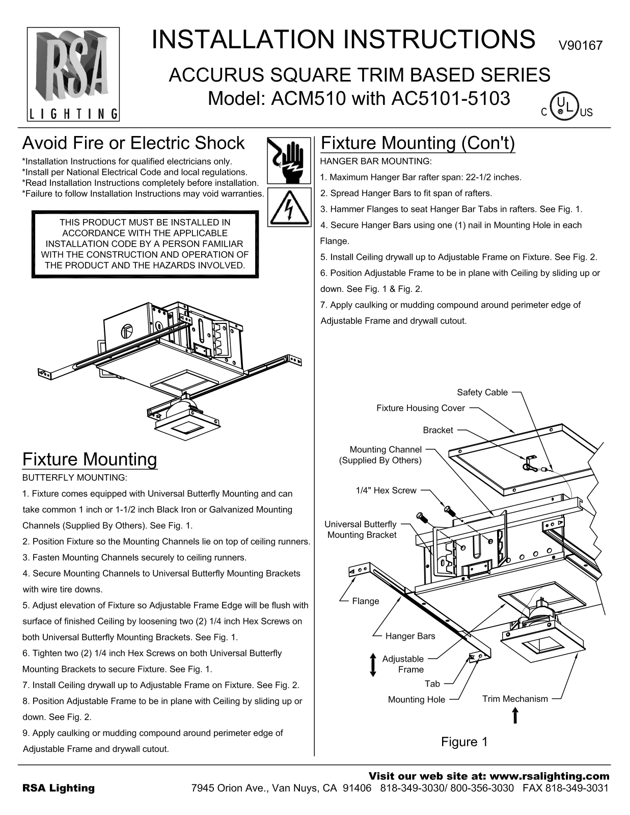 Cooper Lighting AC5101-5103 User Manual