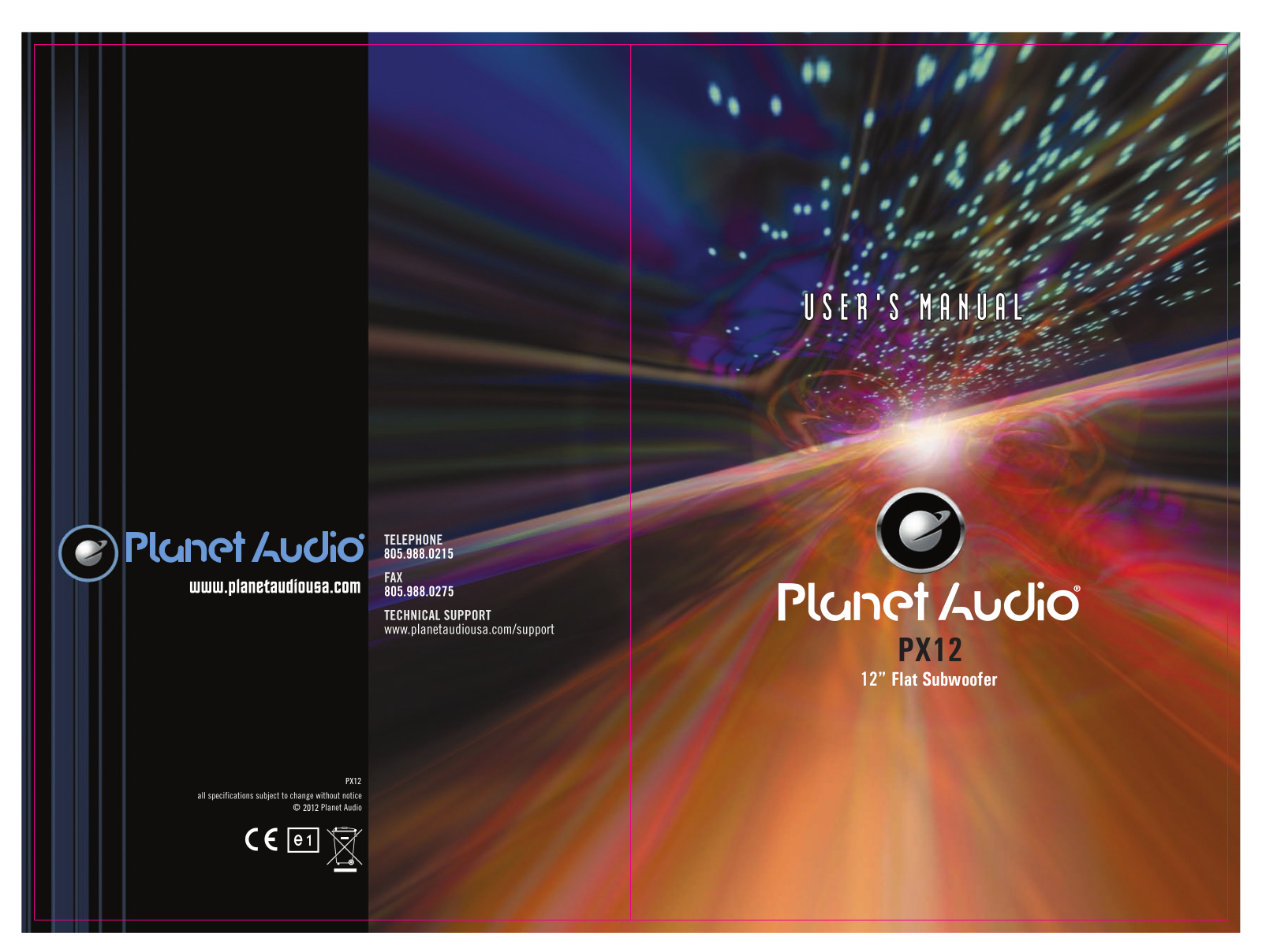 Planet Audio PX12 User Manual