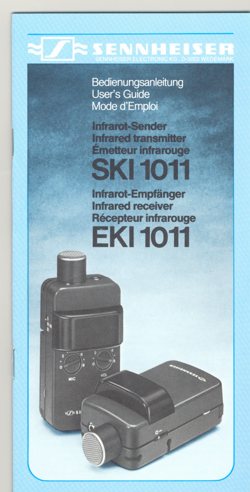 SENNHEISER EKI 1011, SKI 1011 User Manual