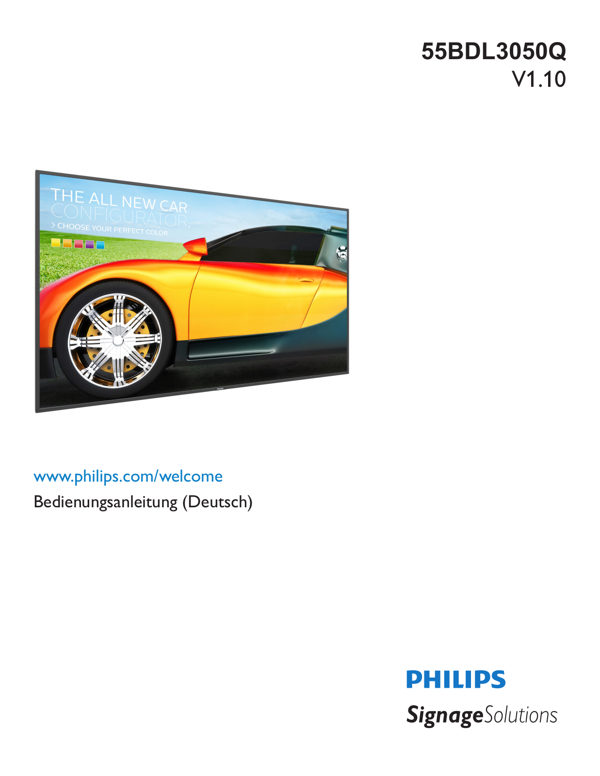 Philips 55BDL3050Q User Manual