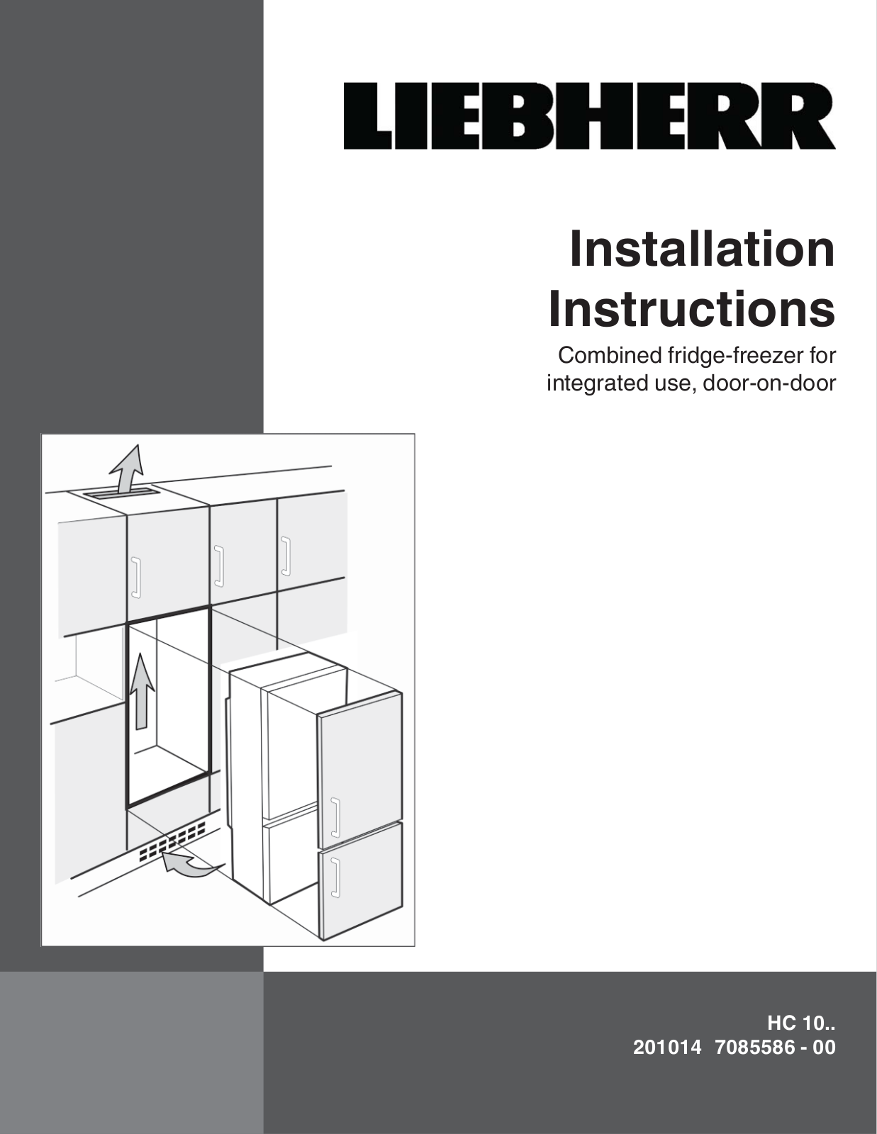 Liebherr HC1030 Installation manual