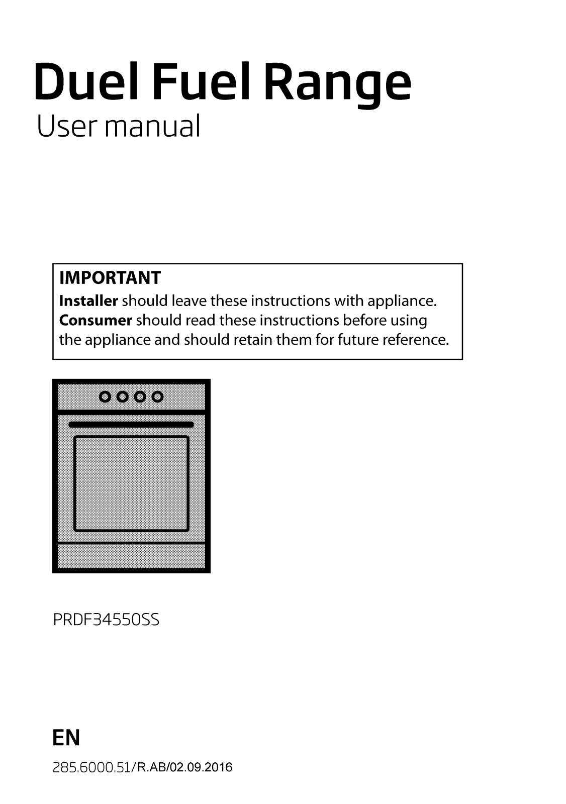 Beko PRDF34550SS User Manual