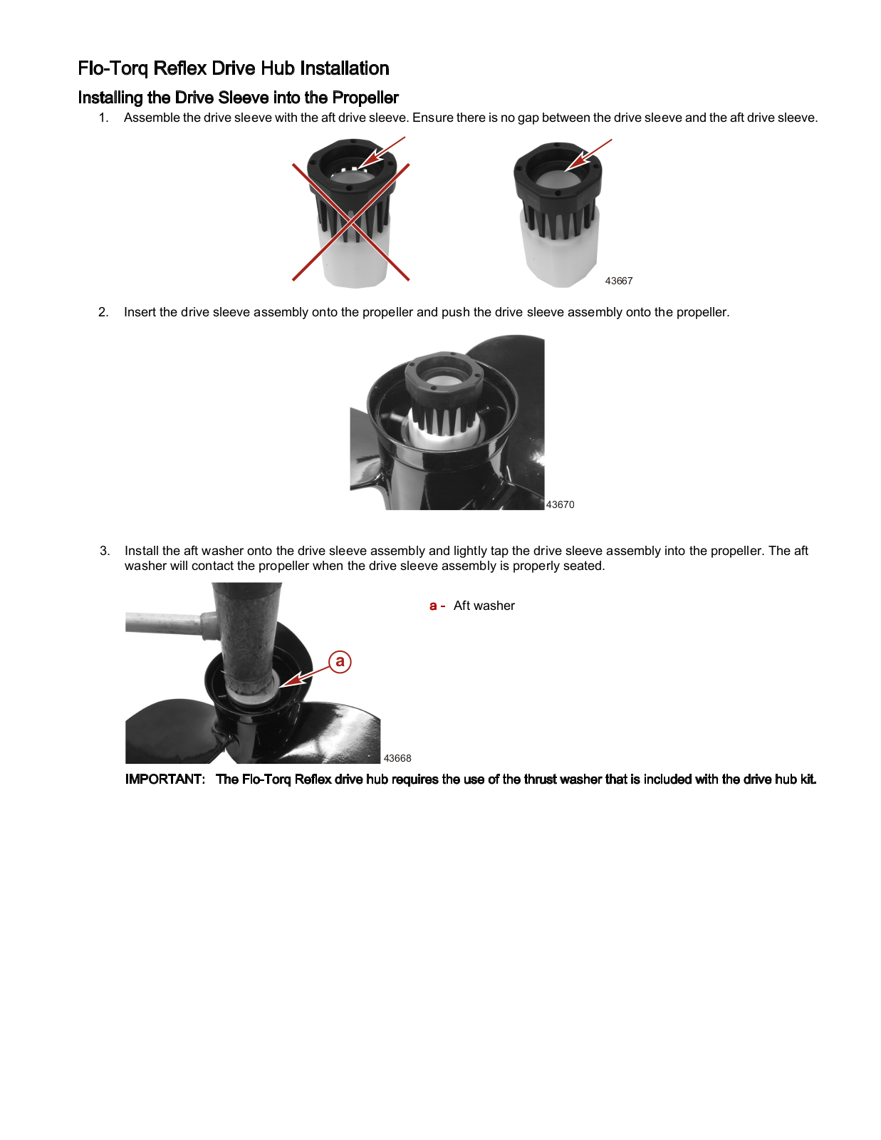 Flo‑Torq Reflex Drive Hub installation Guide - ManualMachine.com