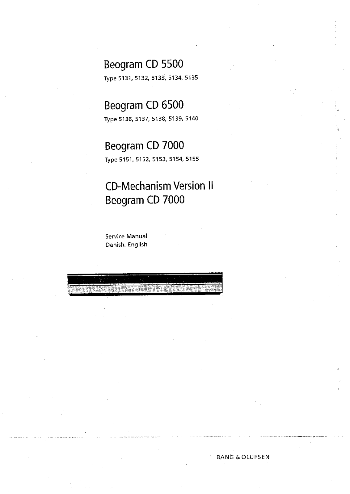 Bang Olufsen CD-7000-SM Service Manual