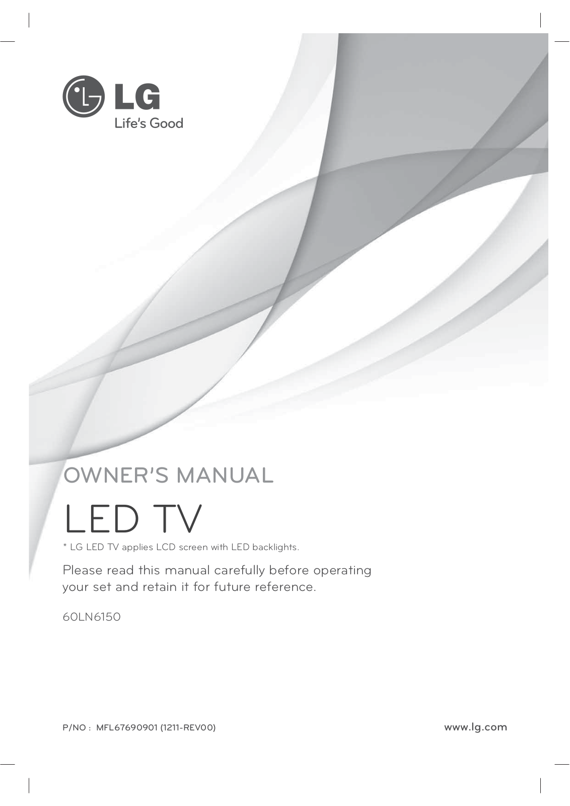 LG 60LN6150UC Users manual