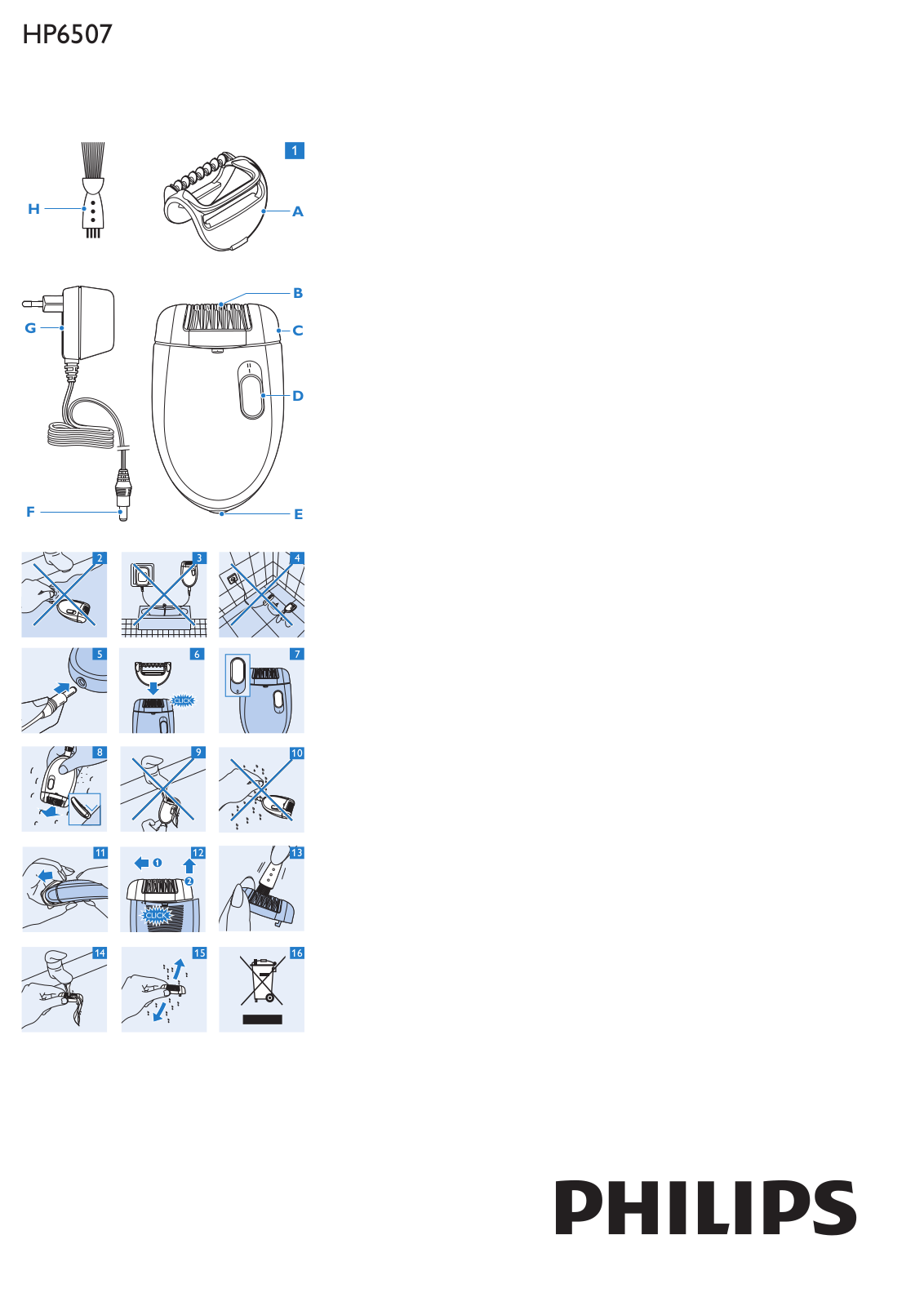 Philips HP6507 User Guide