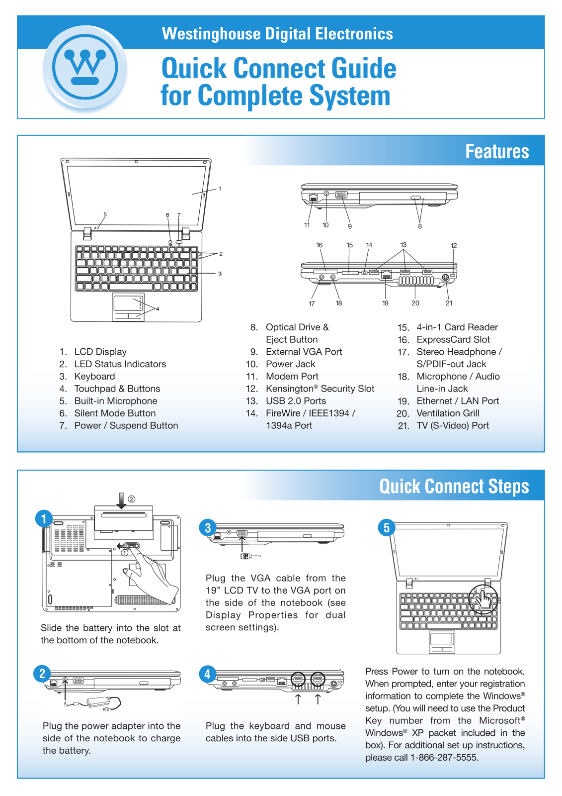 Westinghouse NB-14W3, NB-14W2 User Manual