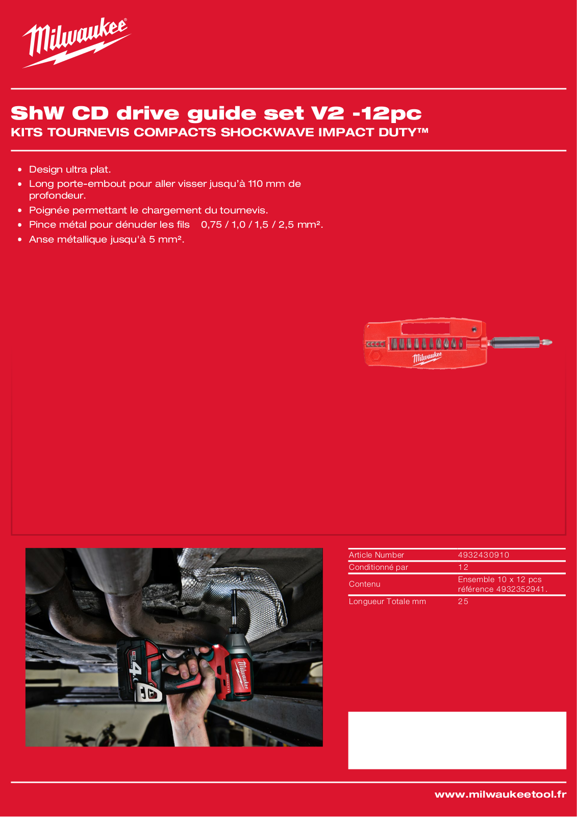 Milwaukee 4932430910 Specification - ManualMachine.com