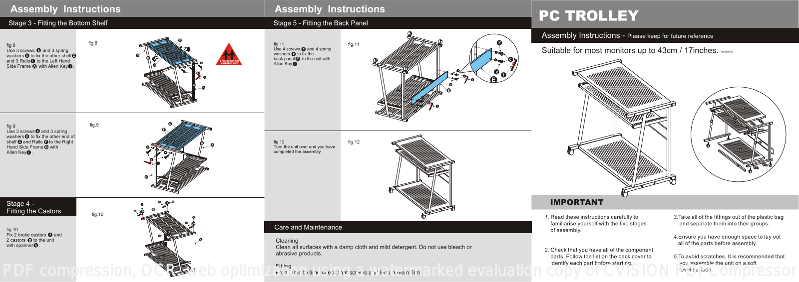 Argos KM-M015 ASSEMBLY INSTRUCTIONS