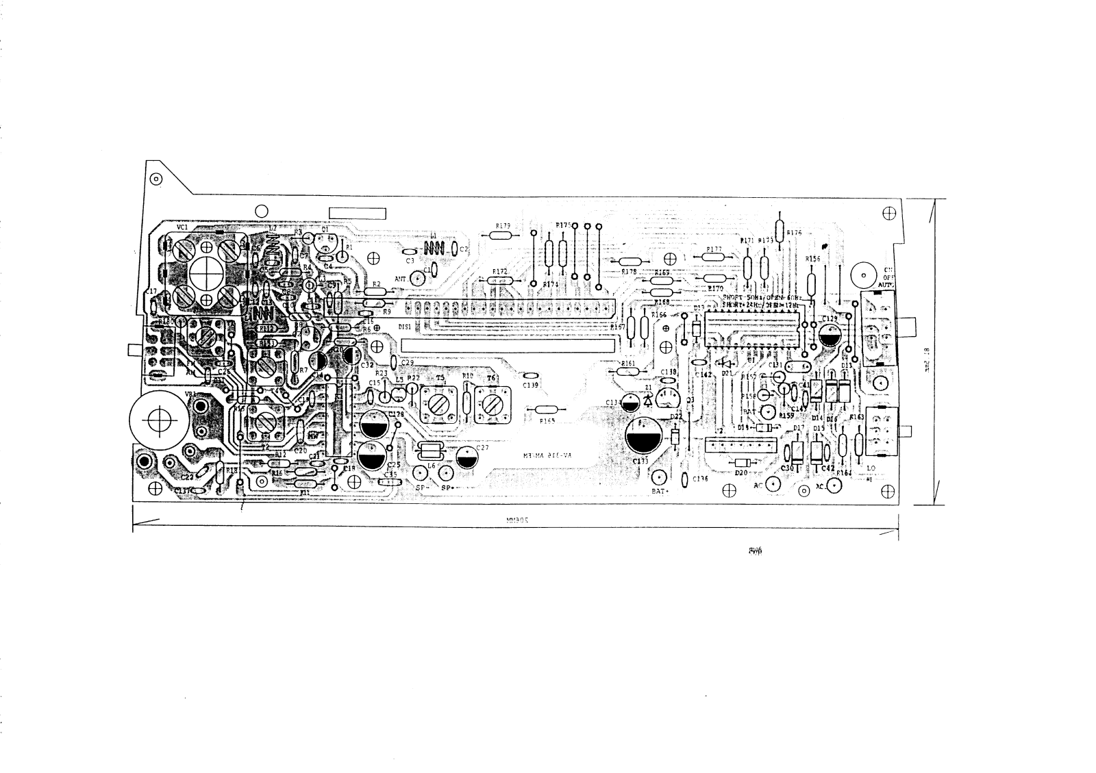 Vitek VT-3500 PCB LAYOUT DIAGRAM