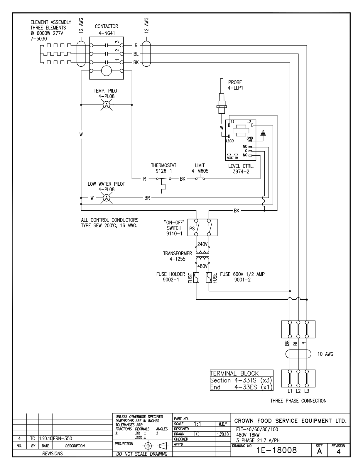 Intek ELT-40  480V 18 kW, ELT-60  480V 18 kW, ELT-80  480V 18 kW, ELT-100  480V 18 kW Service Manual