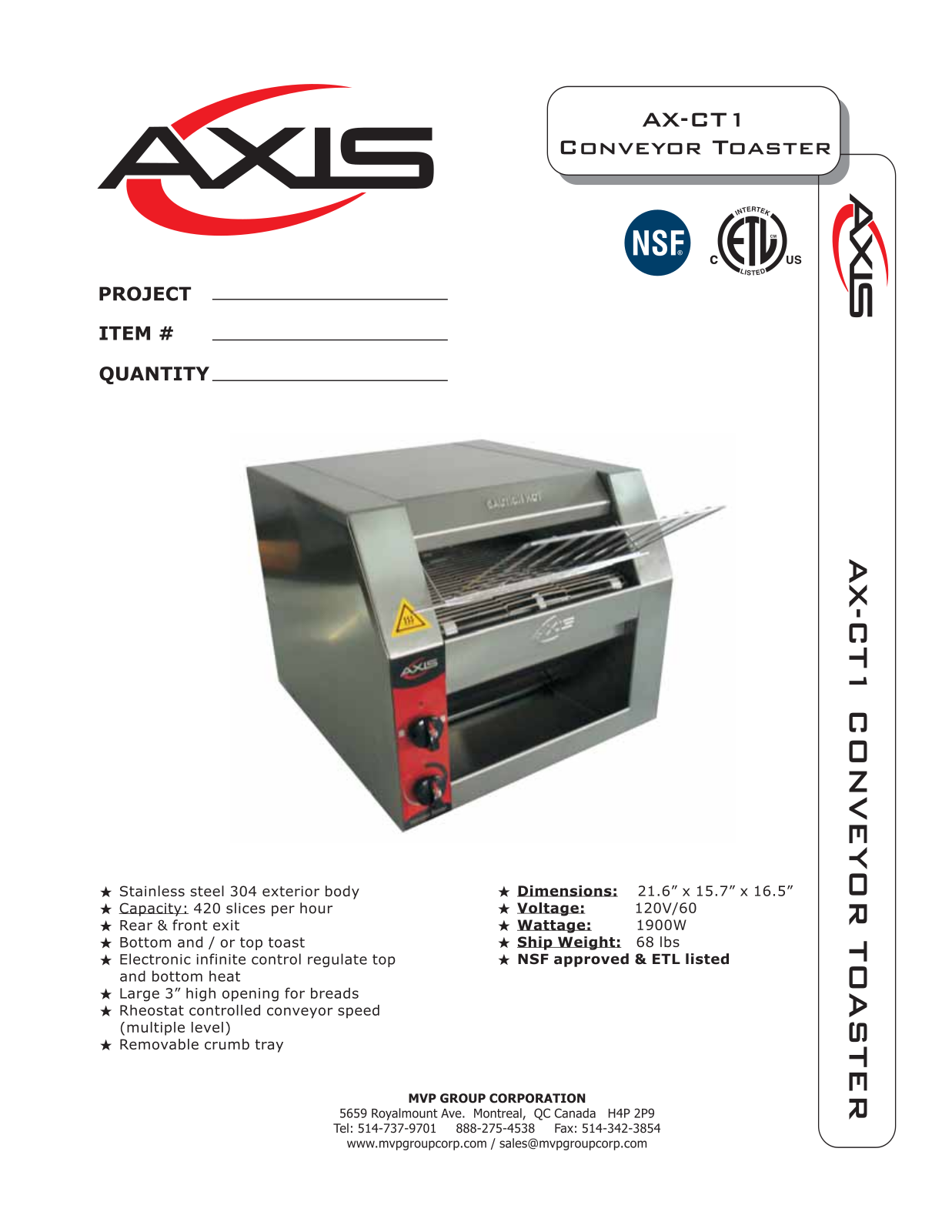 Jet Tech AX-CT1 User Manual