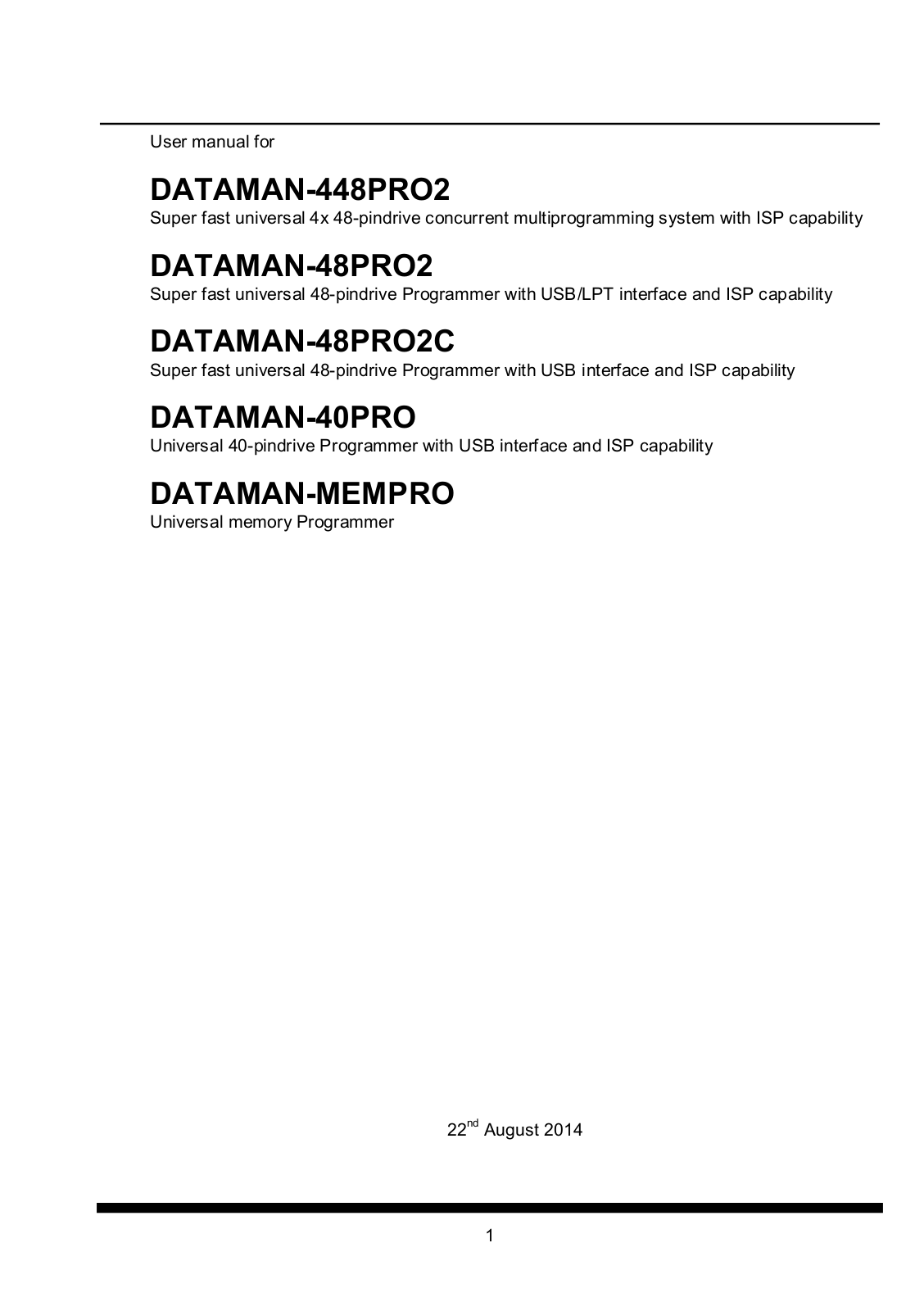 Dataman 40Pro User Manual