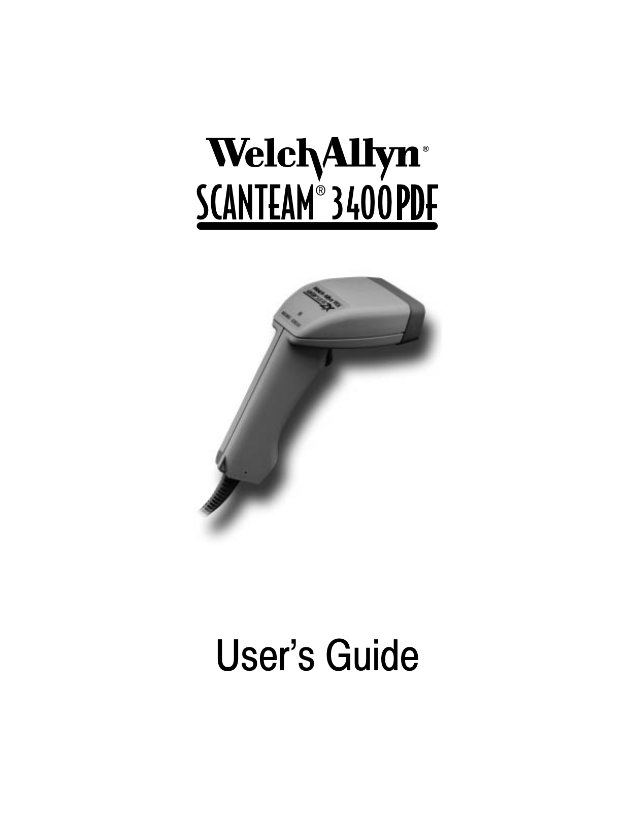 Welch Allyn Medical Diagnostic Equipment 3400PDF User Manual