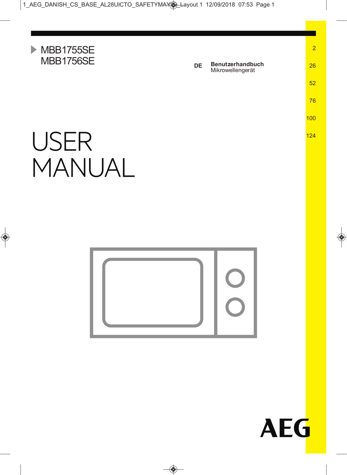 AEG MBB1755SEM User Manual