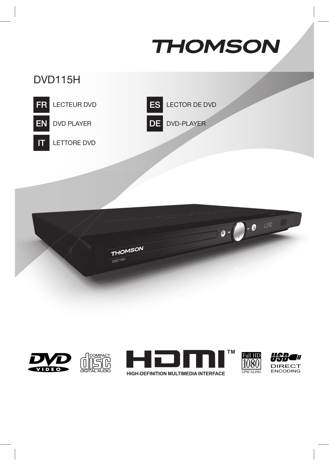 THOMSON DVD115H User Manual