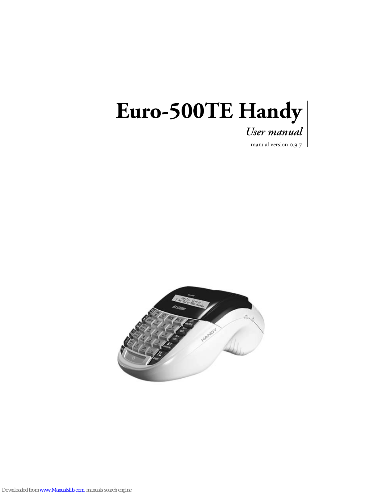 ELCOM Euro 500TE Handy User Manual