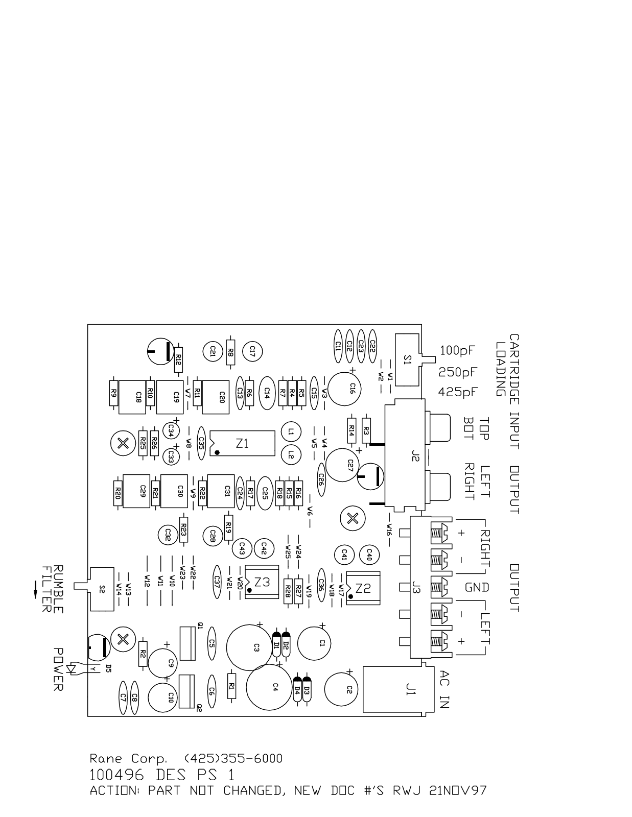 Rane PS-1 Schematic