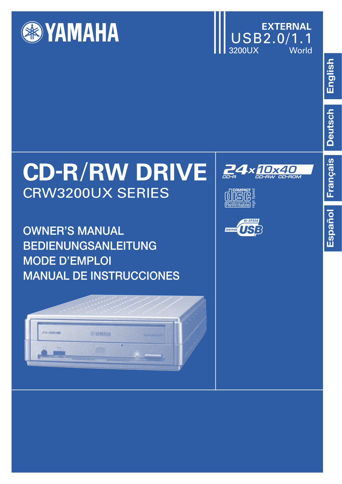 Yamaha CRW3200UX User Manual