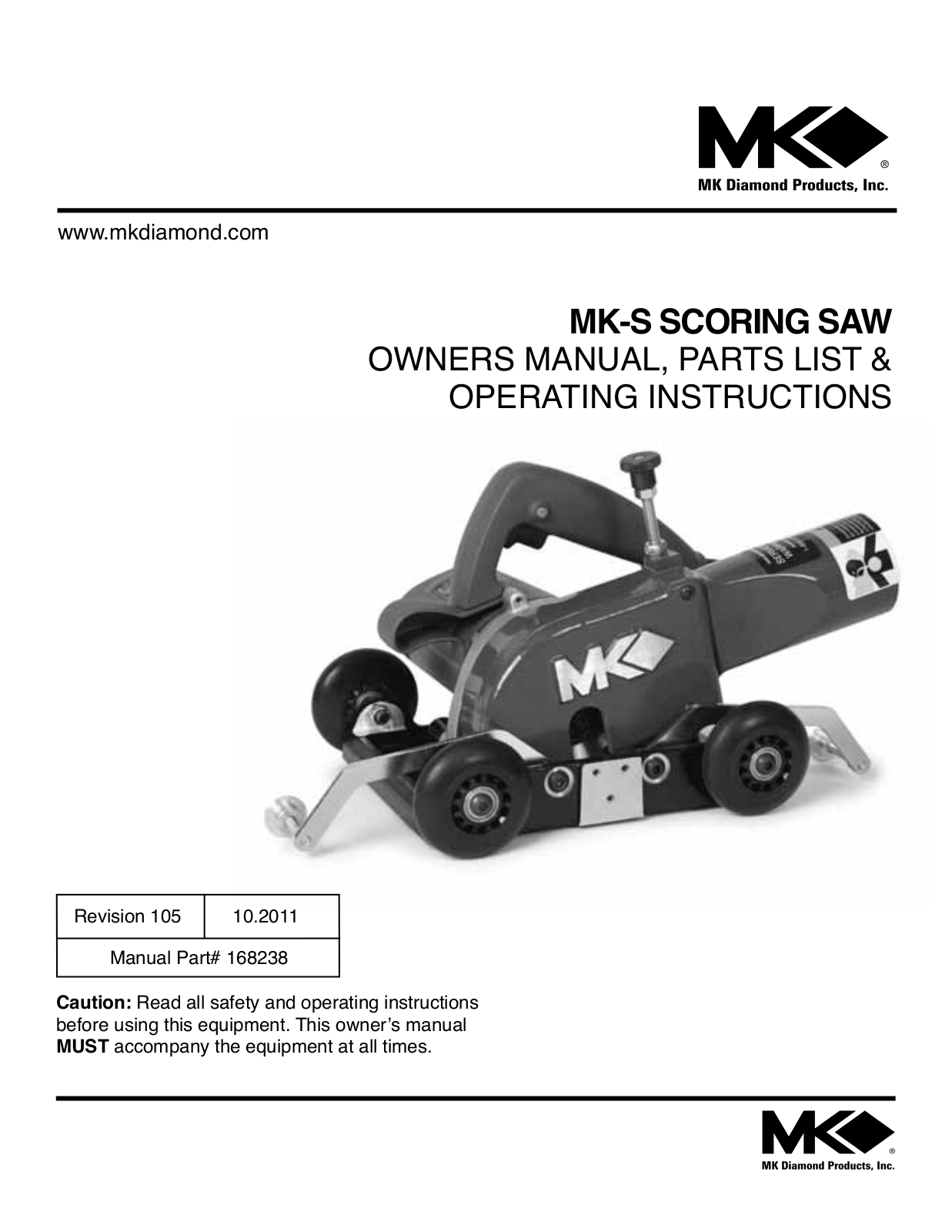 MK Diamond MK-S User Manual