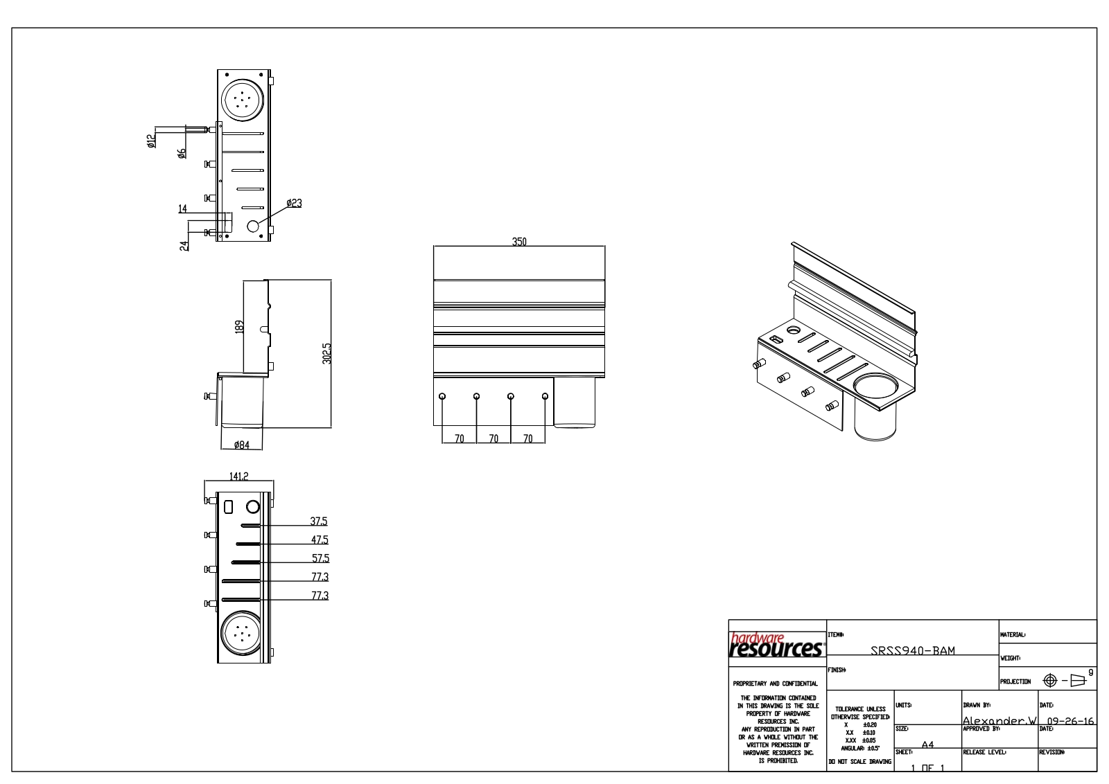 Hardware Resources HWSC1677 Dimensions - ManualMachine.com