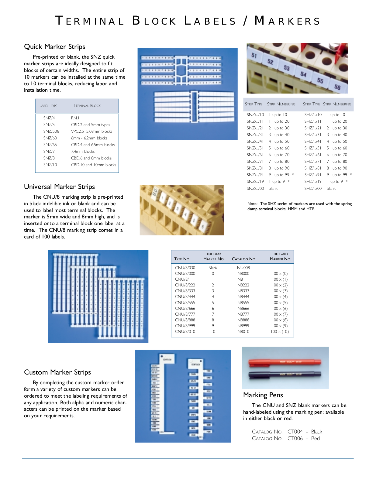 ASI-Automation Systems Interconnect TERMINAL B LOCK L ABELS Data Sheet