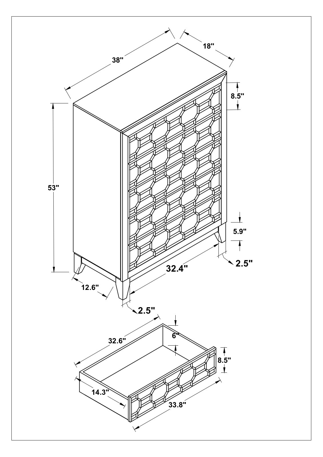 Joss & Main W003427014 Dimensions - ManualMachine.com