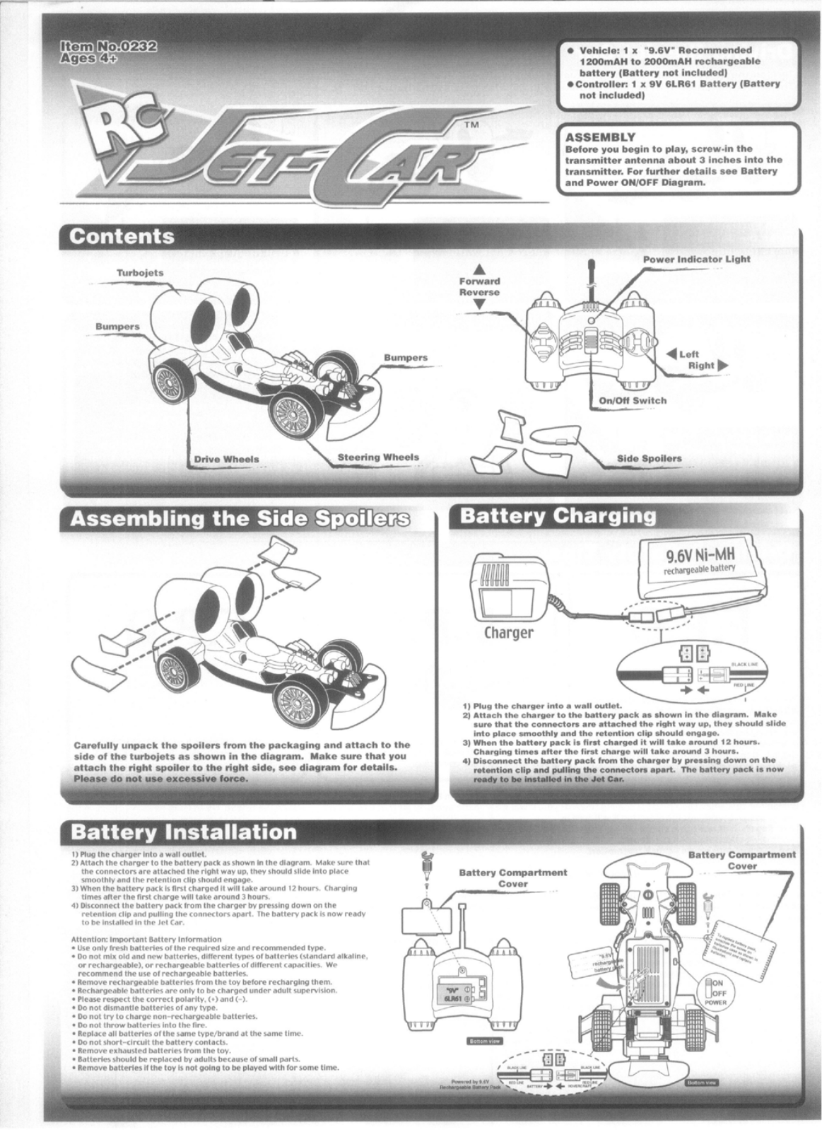 WowWee Group 0232A, 0232, 0232B Instructional Manual