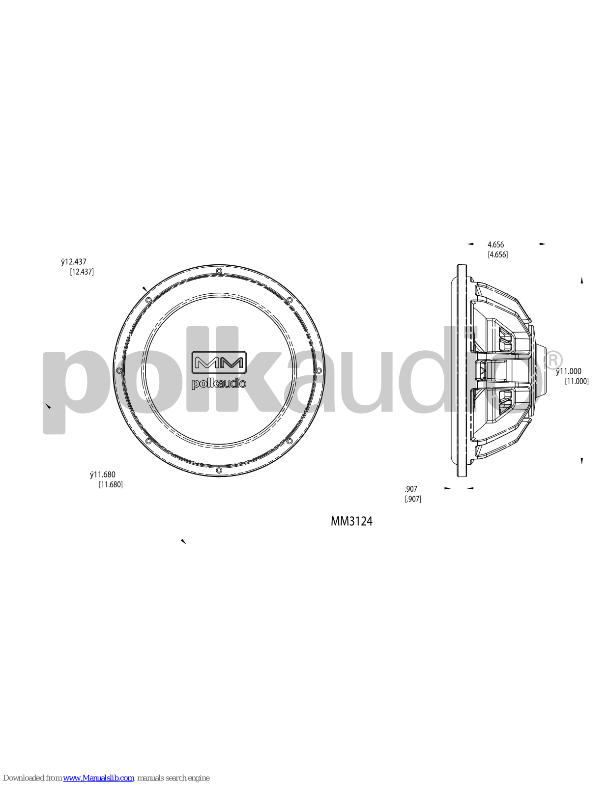 Polk Audio MM1240, MM3124 Specifications - ManualMachine.com