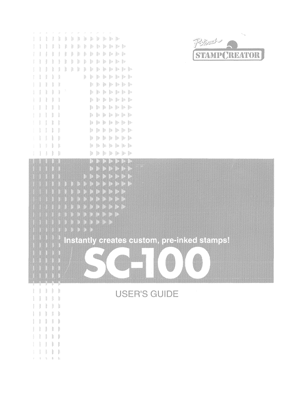 Brother SC-100 Owner's Manual