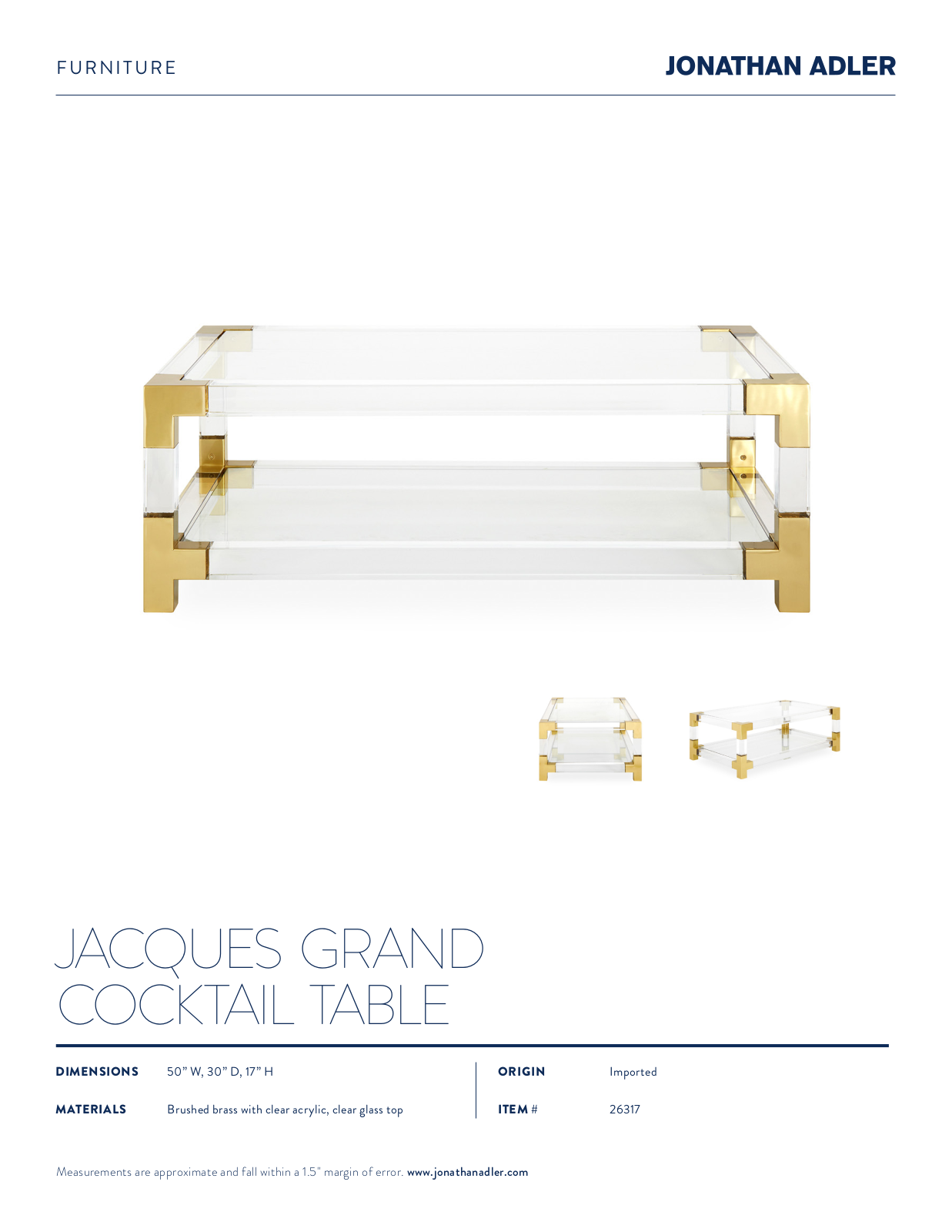 Jonathan Adler ICXK8934 Specifications - ManualMachine.com