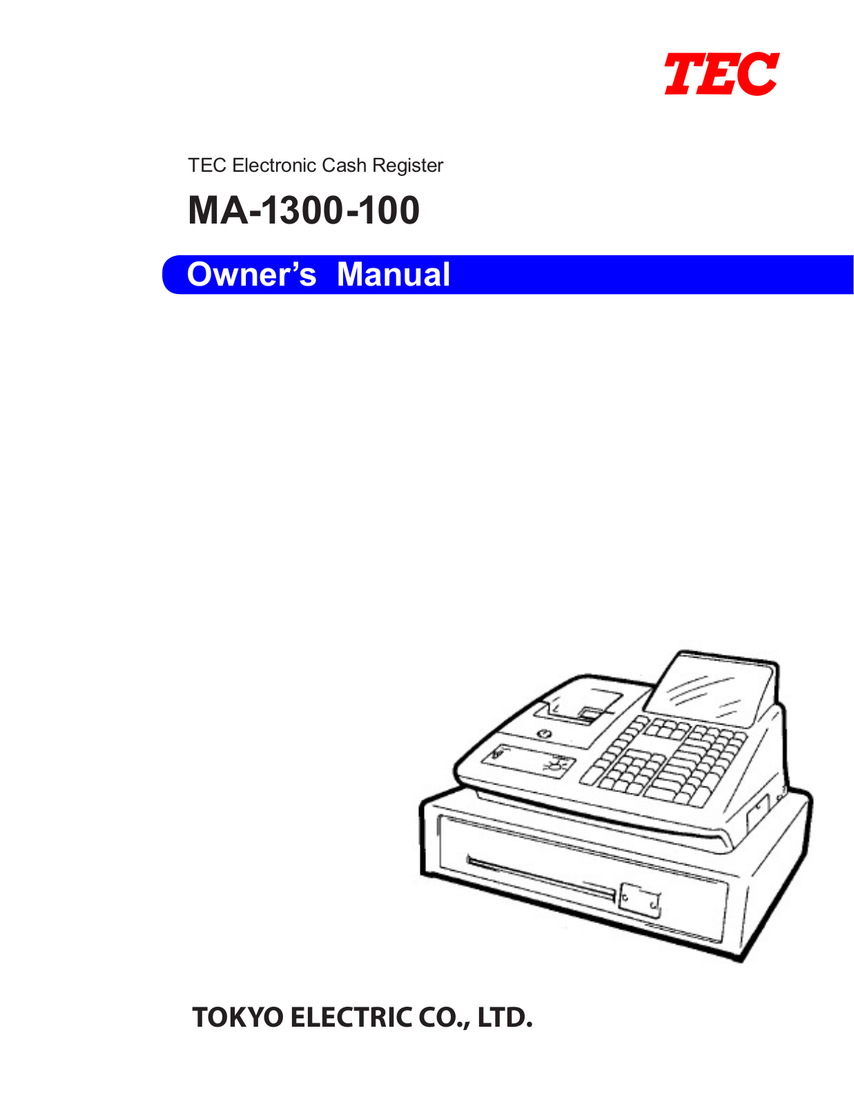 Toshiba MA-1300-100 User Manual