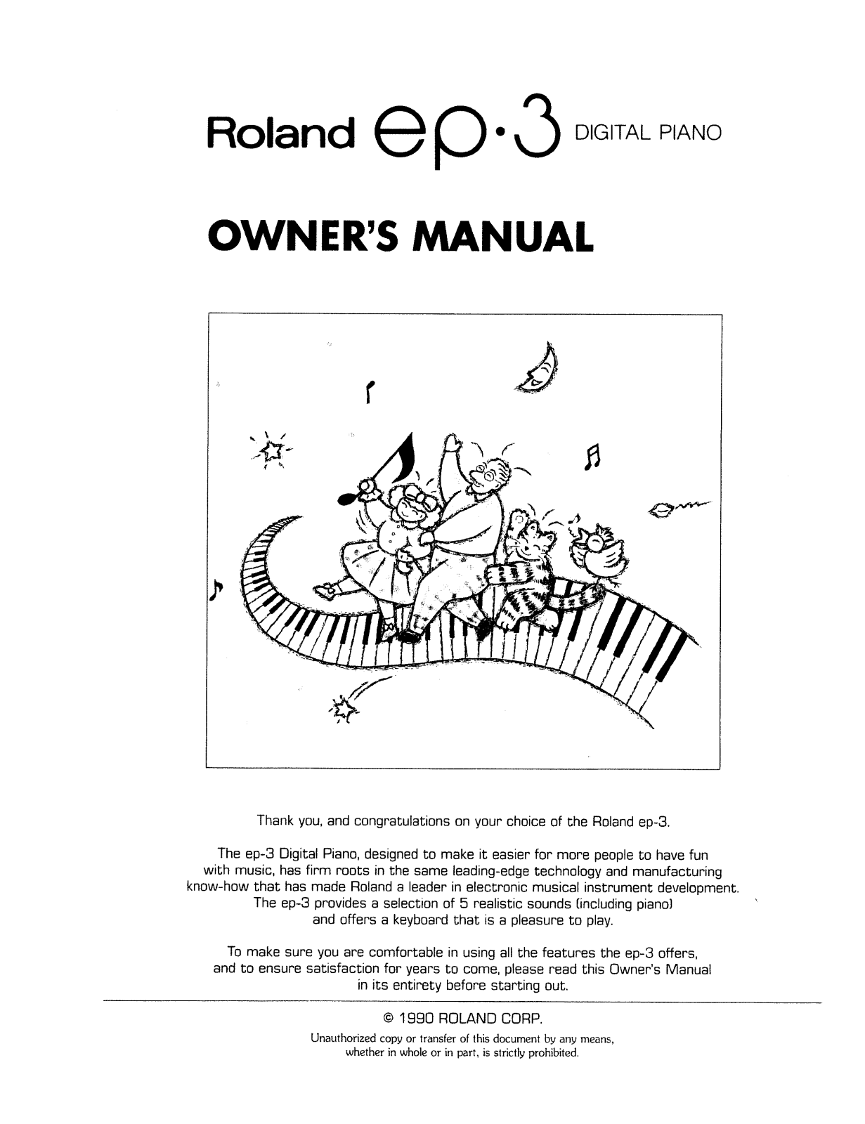 Roland EP-3 User Manual