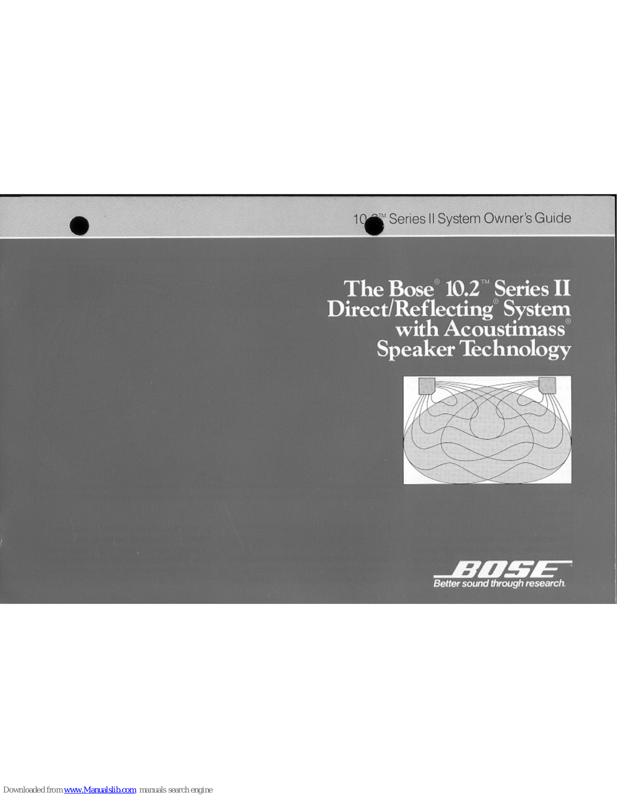 Bose 10.2 Series II Owner's Manual