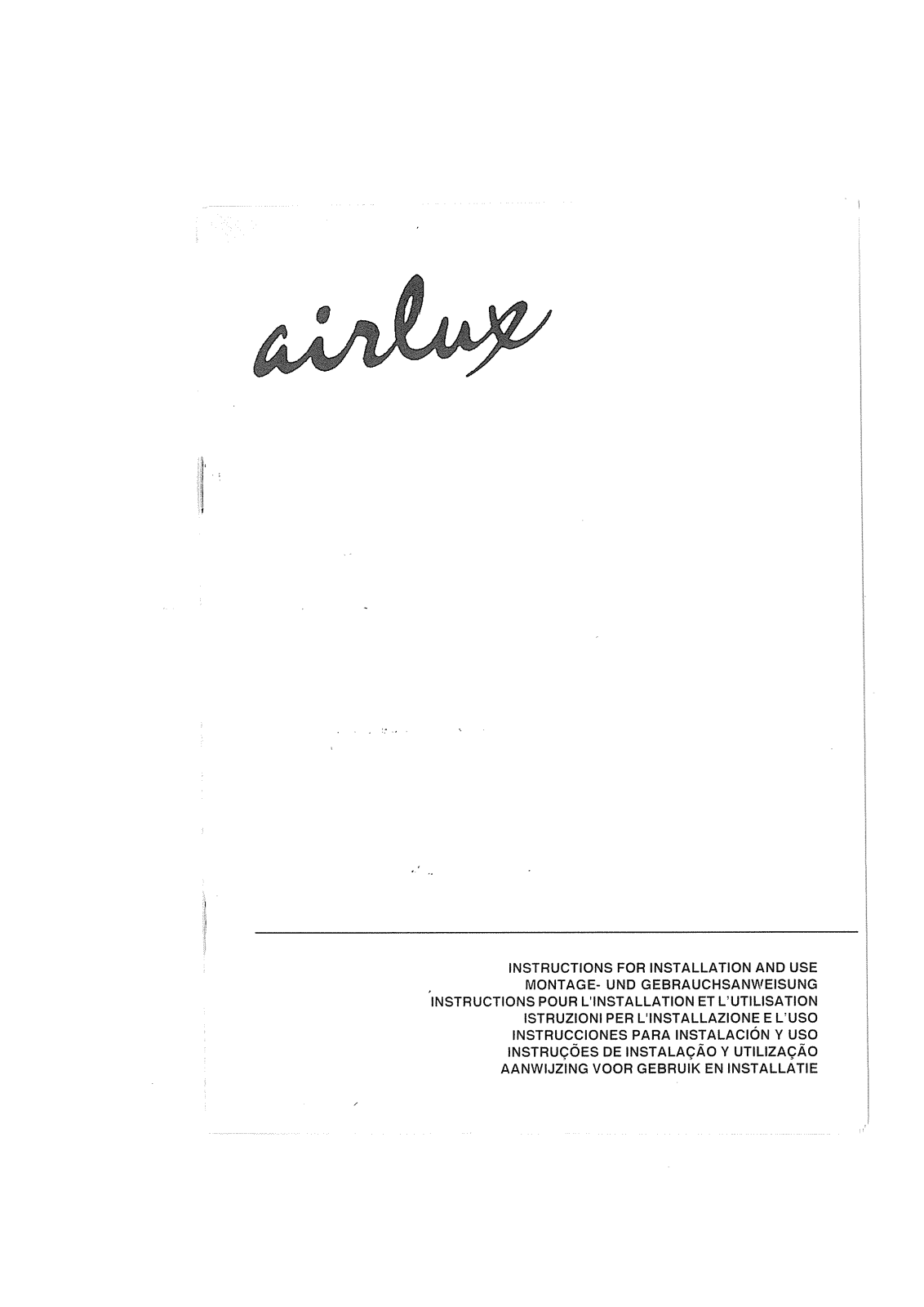 AIRLUX HC250A User Manual