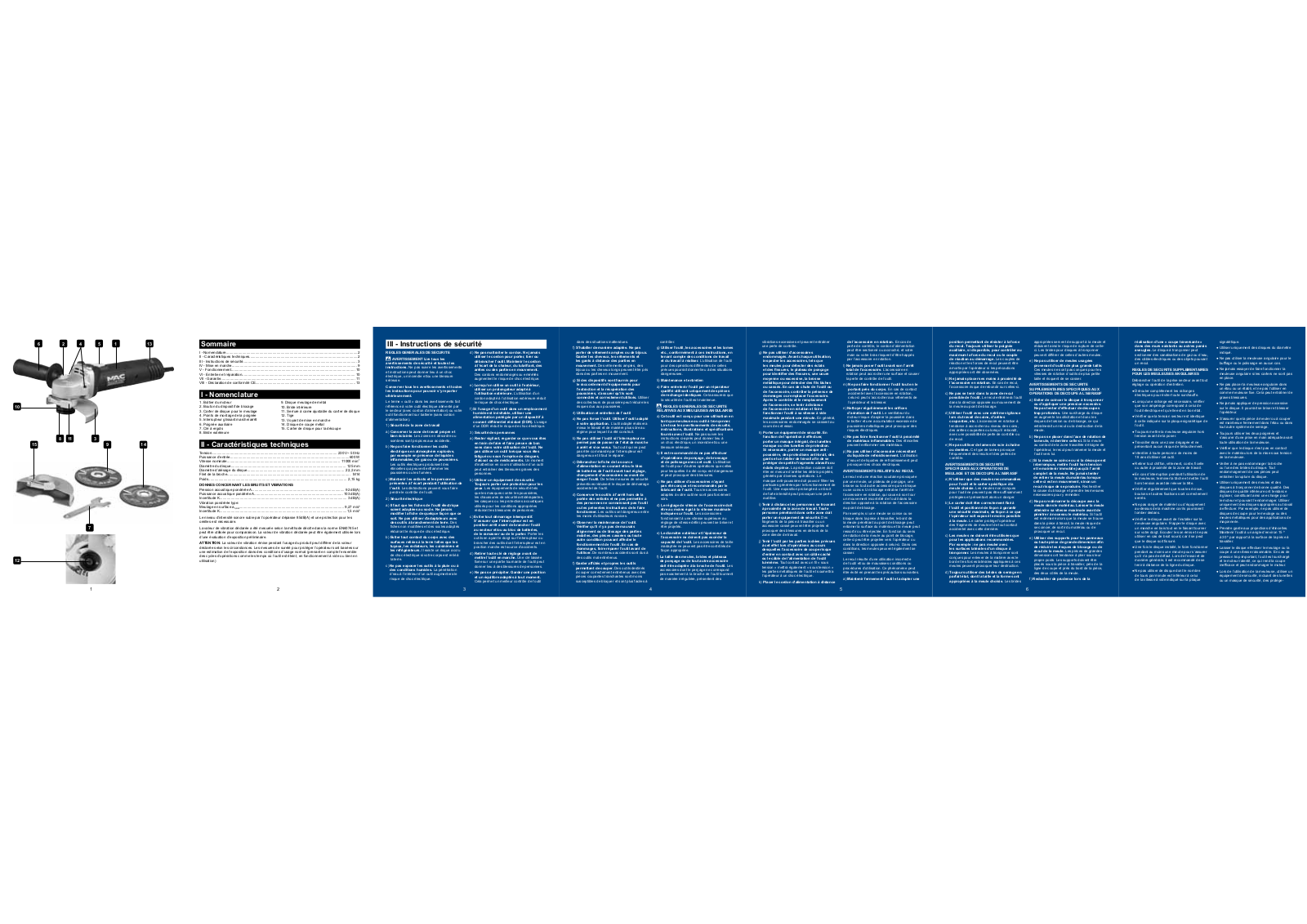 Mac allister MAG600 User Manual