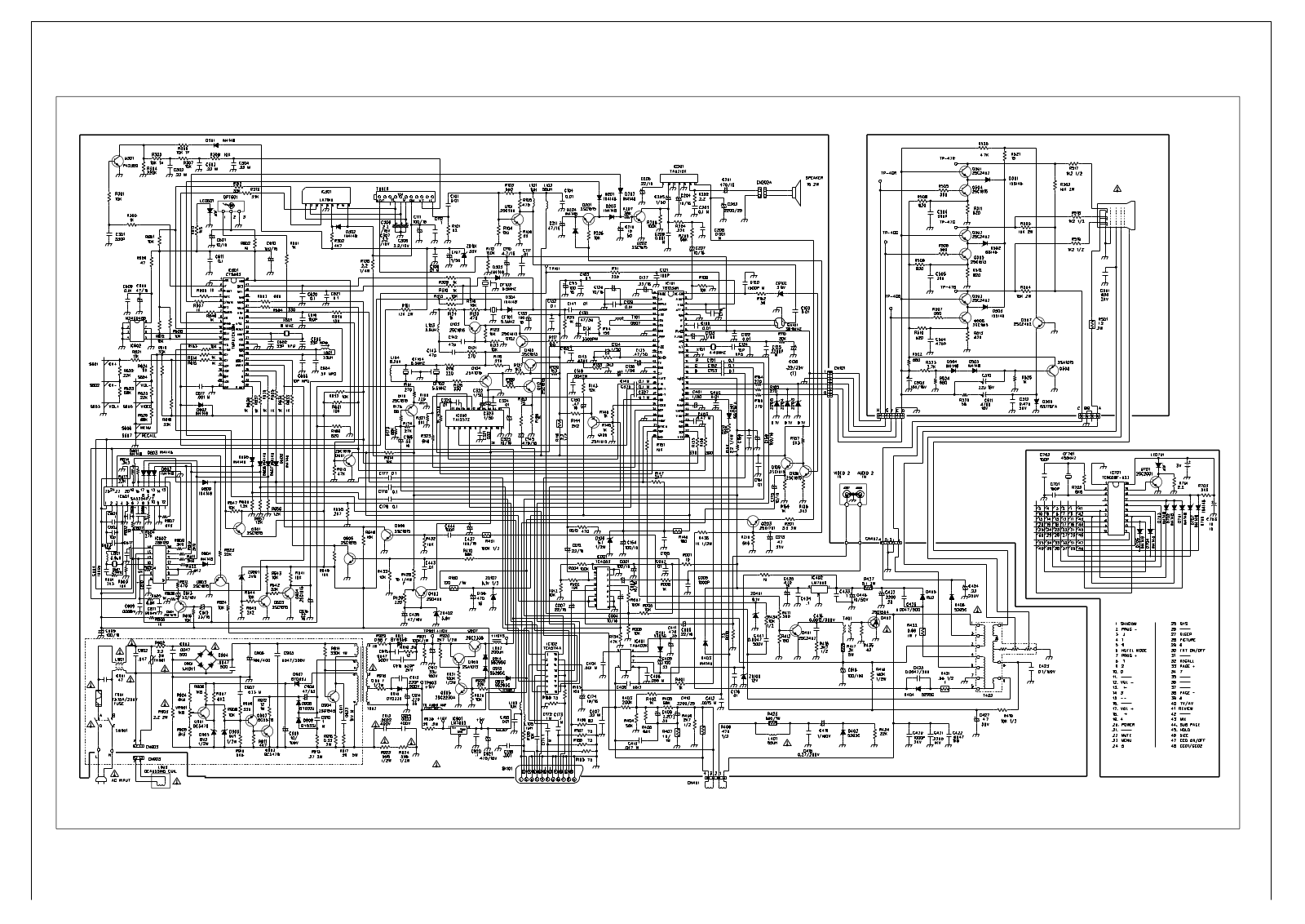 Akai CTG2110E, CTG1401E, CT-G2105, CT-G2109 Schematic