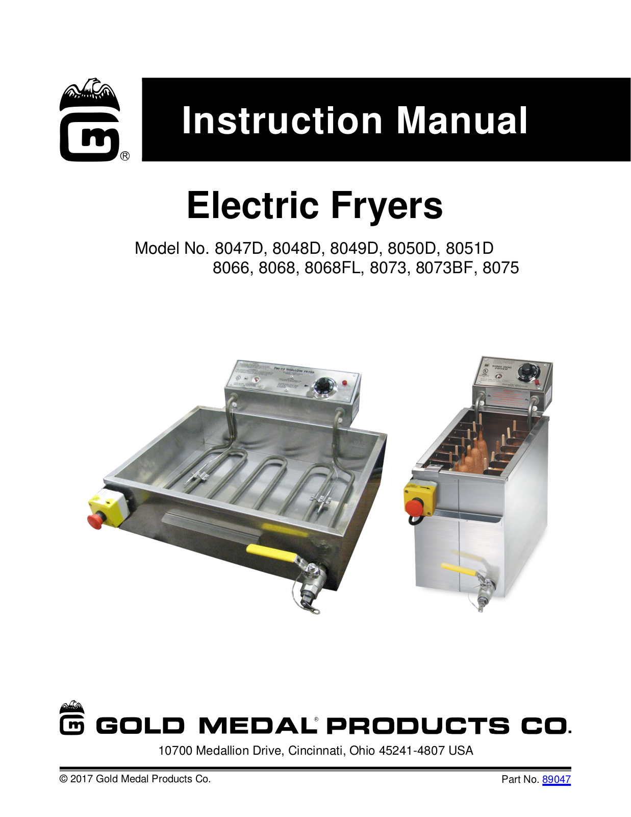 Gold Medal Products 8048D User Manual