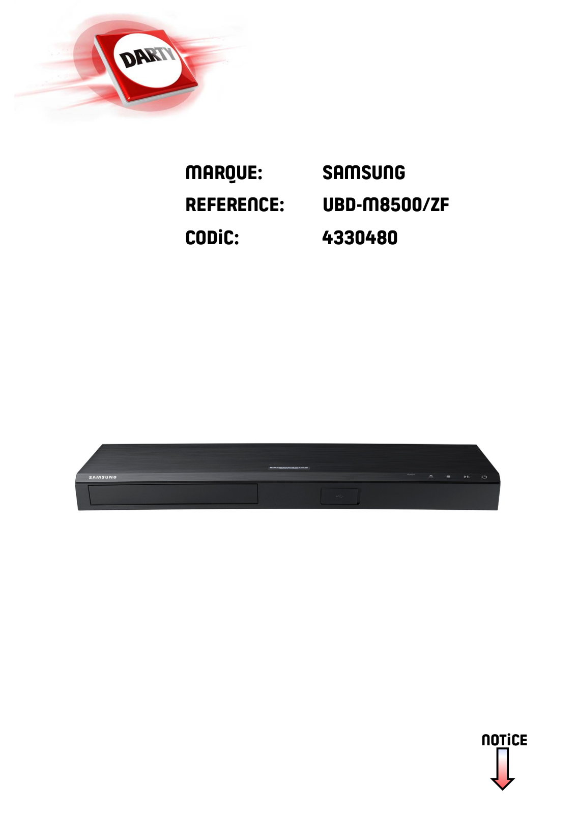 Samsung UBD-M8500, UBD-M8500/ZF User Manual