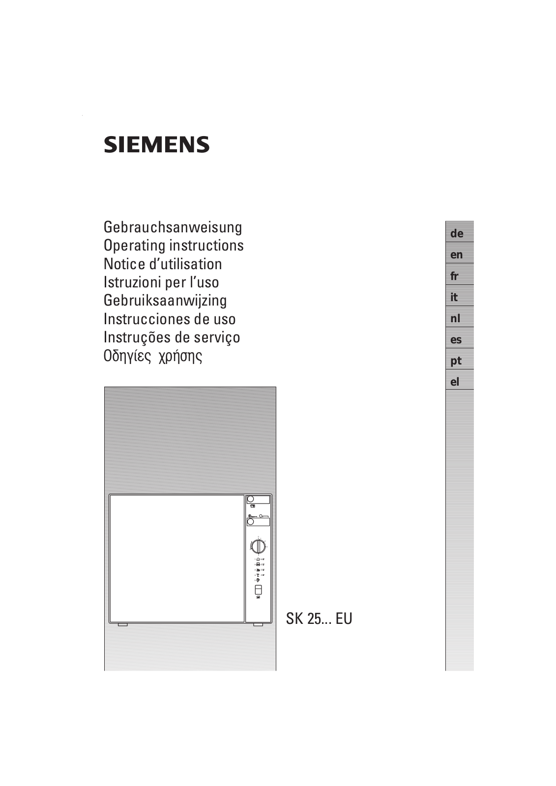 SIEMENS SK25210EU User Manual